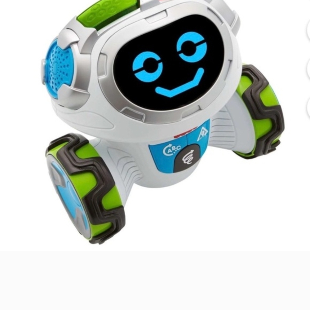 Interactive Learning Robot - White, Blue, Green